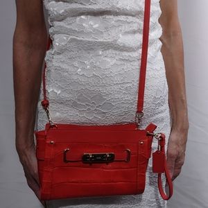 Orange coach crossbody bag